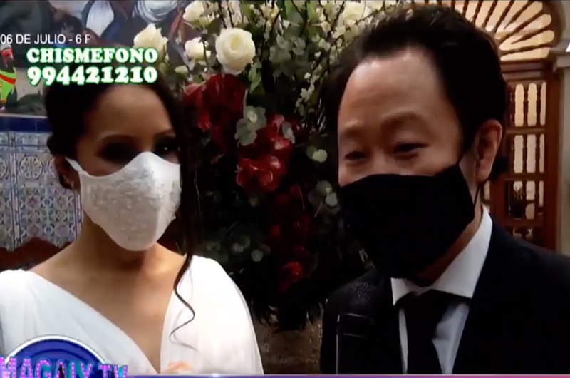 La reacción de Kenji Fujimori al ser consultado por la ausencia de sus padres en su boda