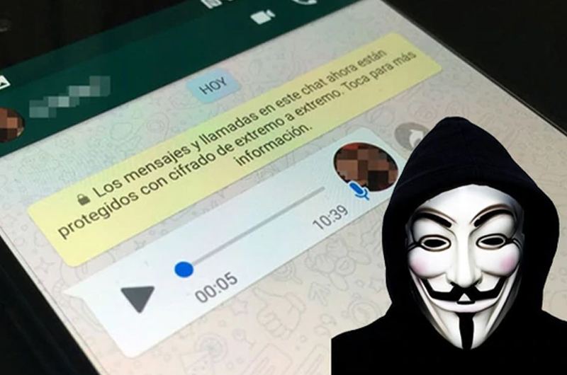WhatsApp: Envía audios con la voz de ‘Anonymous’ utilizando este simple truco