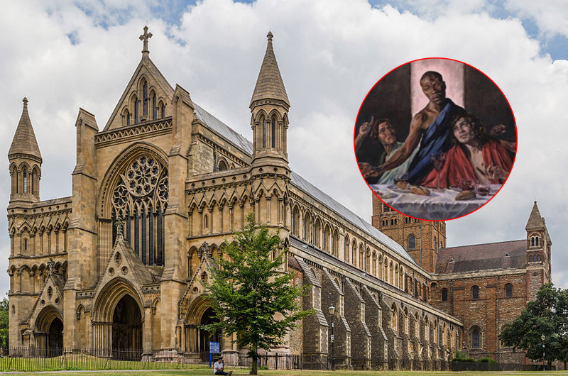Una catedral colocará la pintura de ‘la última cena’ representando a Jesús con un hombre afrodescendiente