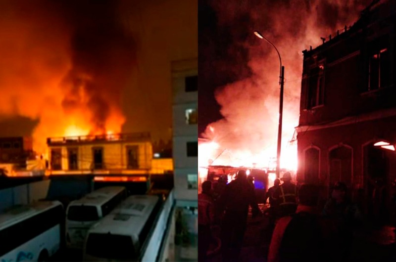 Cercado de Lima: Se registra incendio de grandes proporciones