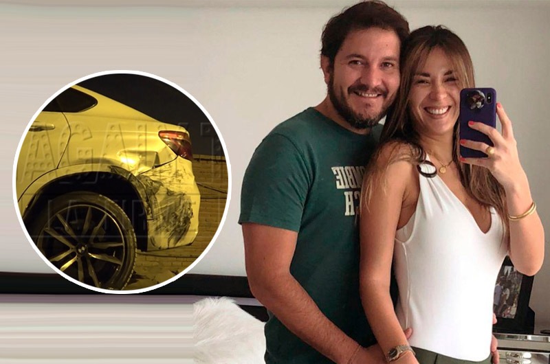 Silvia Cornejo estrella el auto de su pareja tras fuerte pelea con él ¡Y termina en la comisaría!