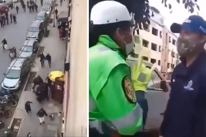Mujer policía explota contra sereno tras desalojo de ambulantes: “ustedes se comportan como delincuentes”
