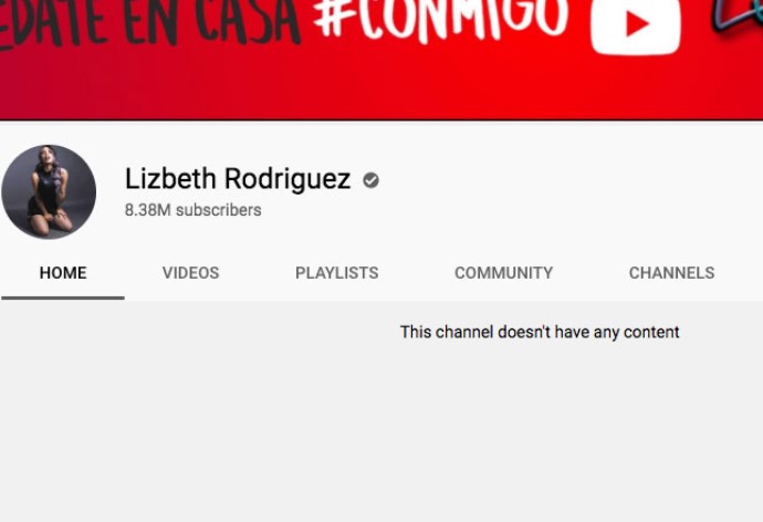 La cuenta oficial de la youtuber conocida por exponer infieles está completamente vacía.