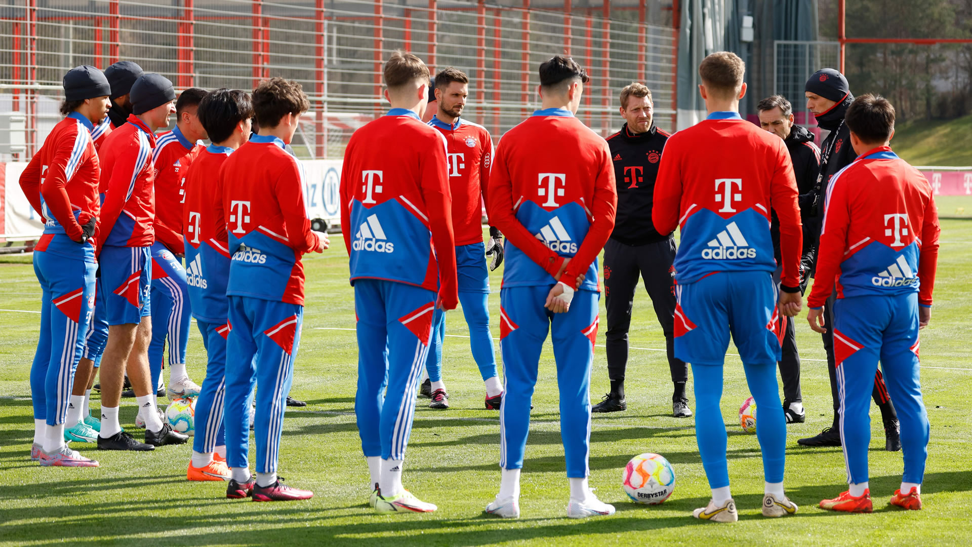 Thomas Tuchels first training session at Bayern Munchen