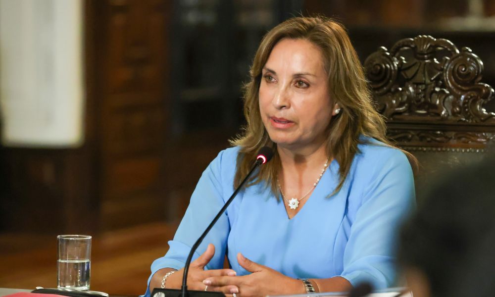 Dina Boluarte en Palacio de Gobierno